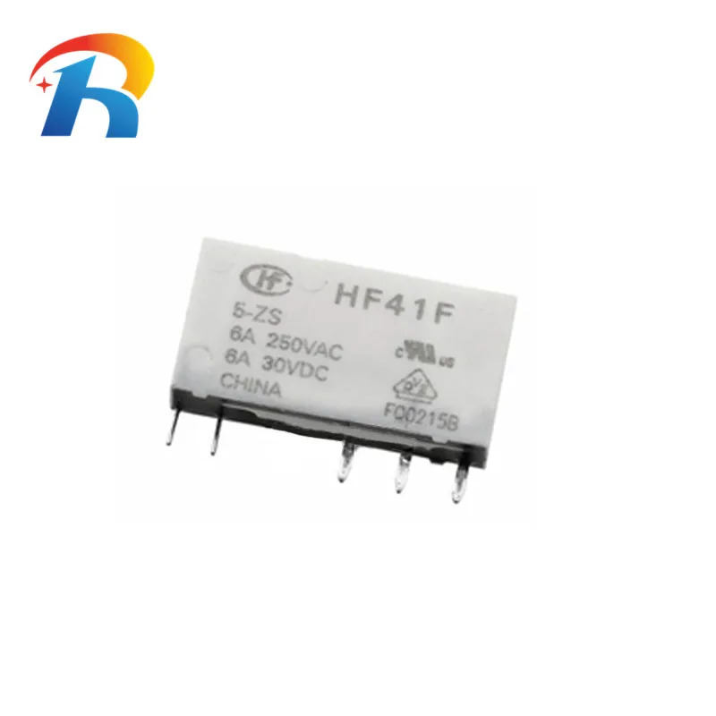 Free Shipping Power Relays HF41F 5V/12V/24V -ZS HF41F-5-ZS HF41F-12-ZS HF41F-24-ZS 5Pin 6A250V relay