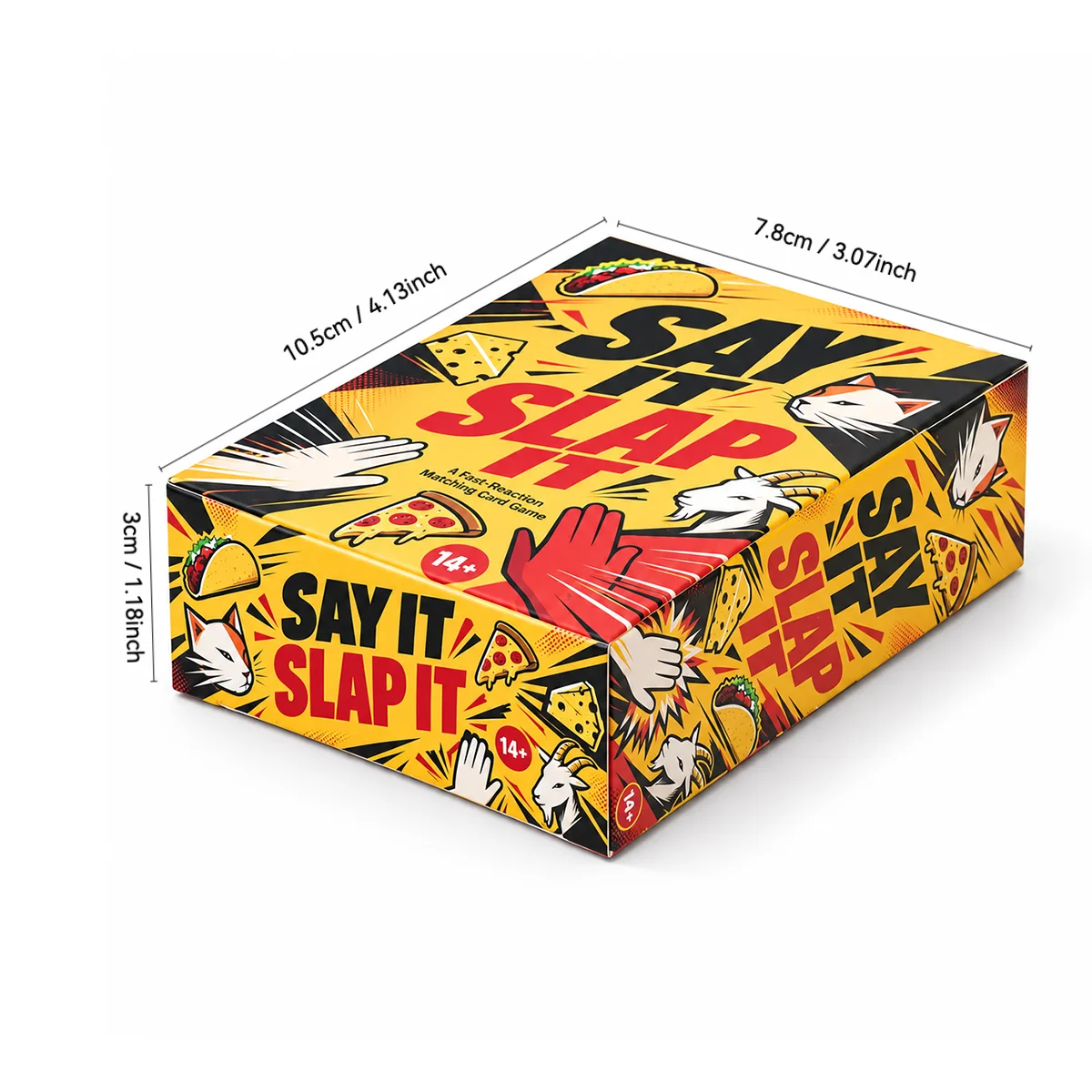 SAY IT SLAP IT Fast Paced Reaction Matching Card Game Quick Slap Party Game for Family Friends Game Night Easy to Learn Competit