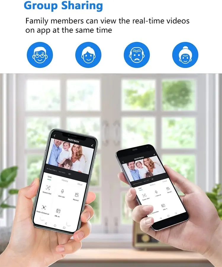 Perfect Quality Home Waterproof Smart Visual Wireless Doorbell with 2k Hd Camera