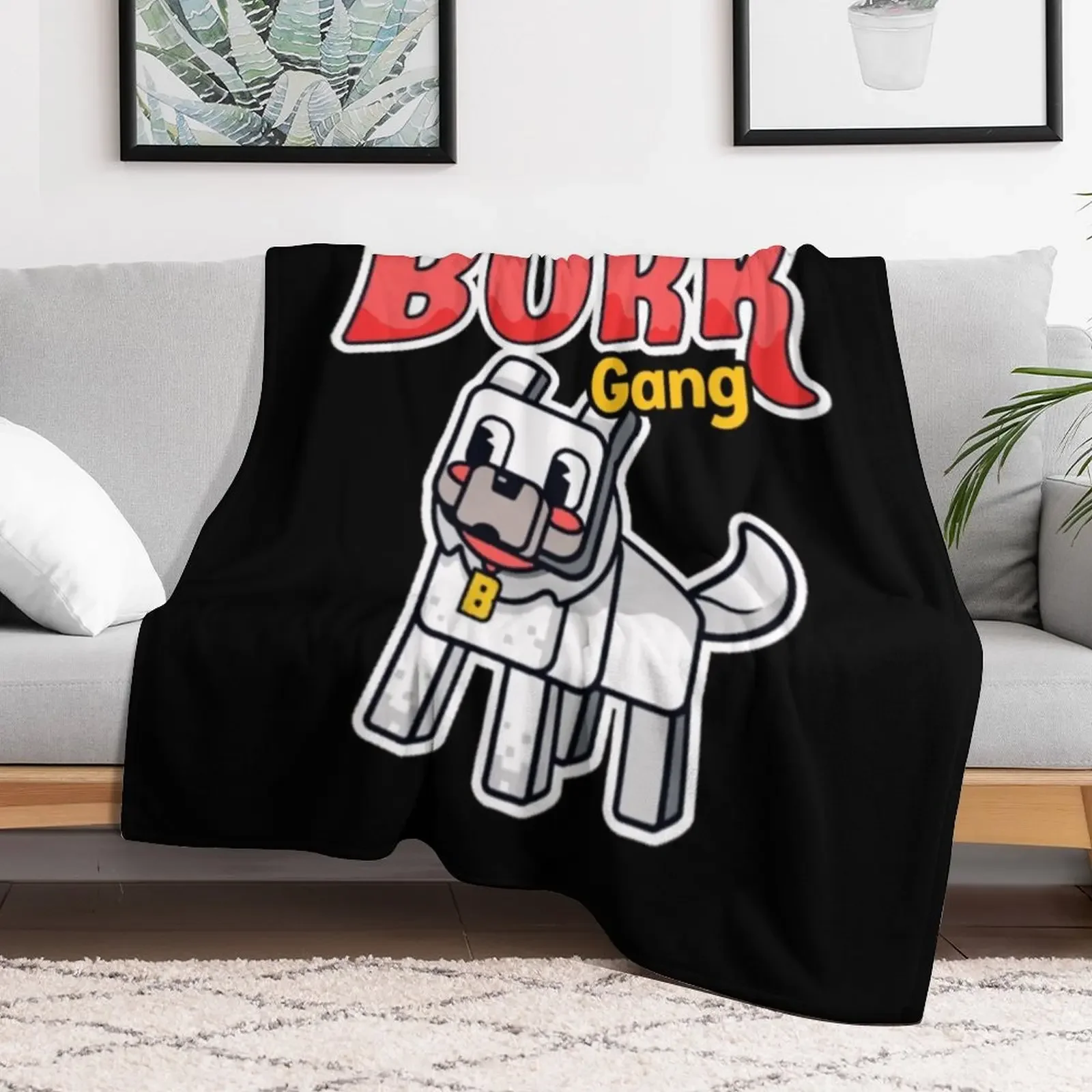 Slogo Bork Gang Throw Blanket Quilt blankets ands Blankets