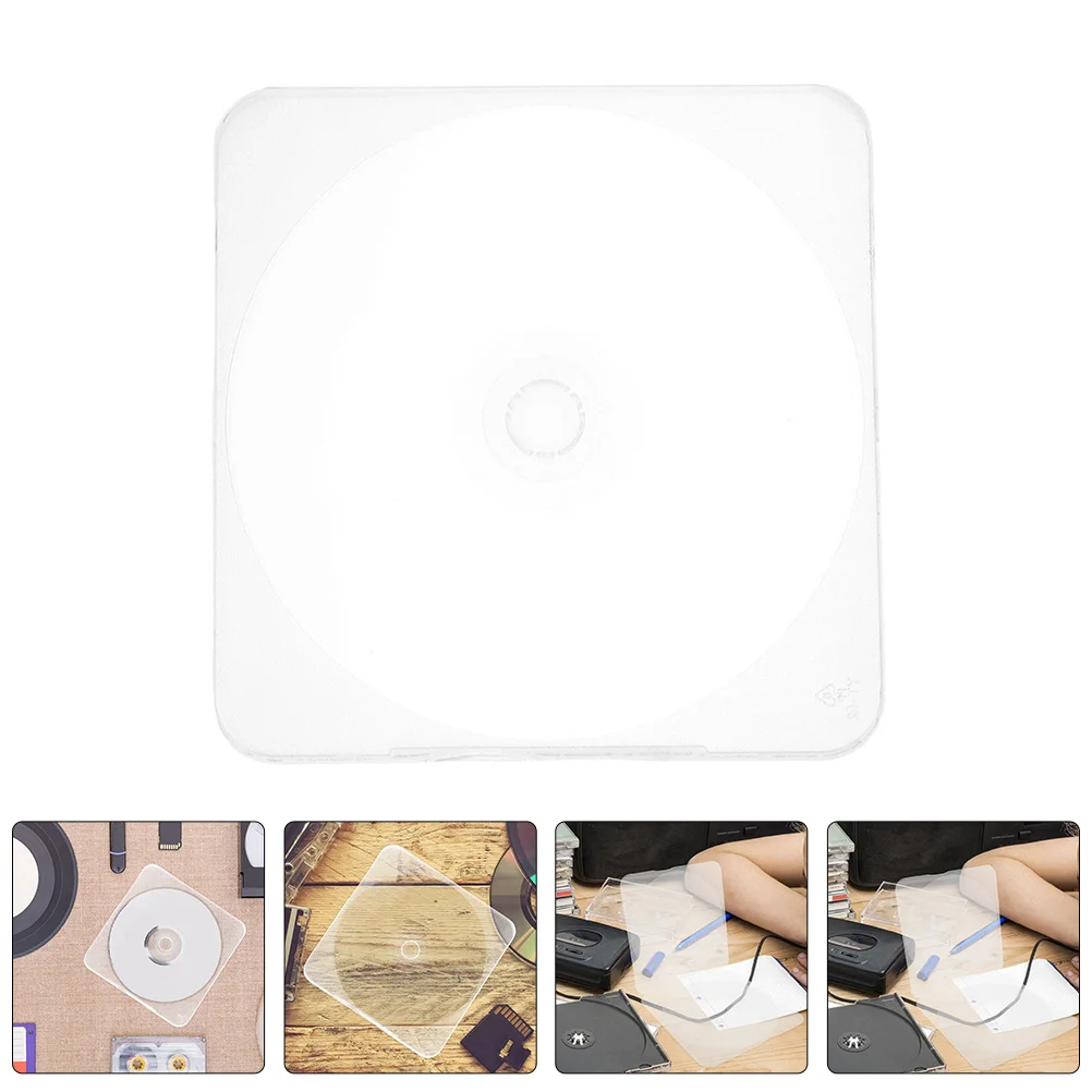 

10pcs Cd Dvd Storage Boxes Plastic Cases Clear Portable Holder For Cds Dvds Scratch Protection Travel Home Office Use