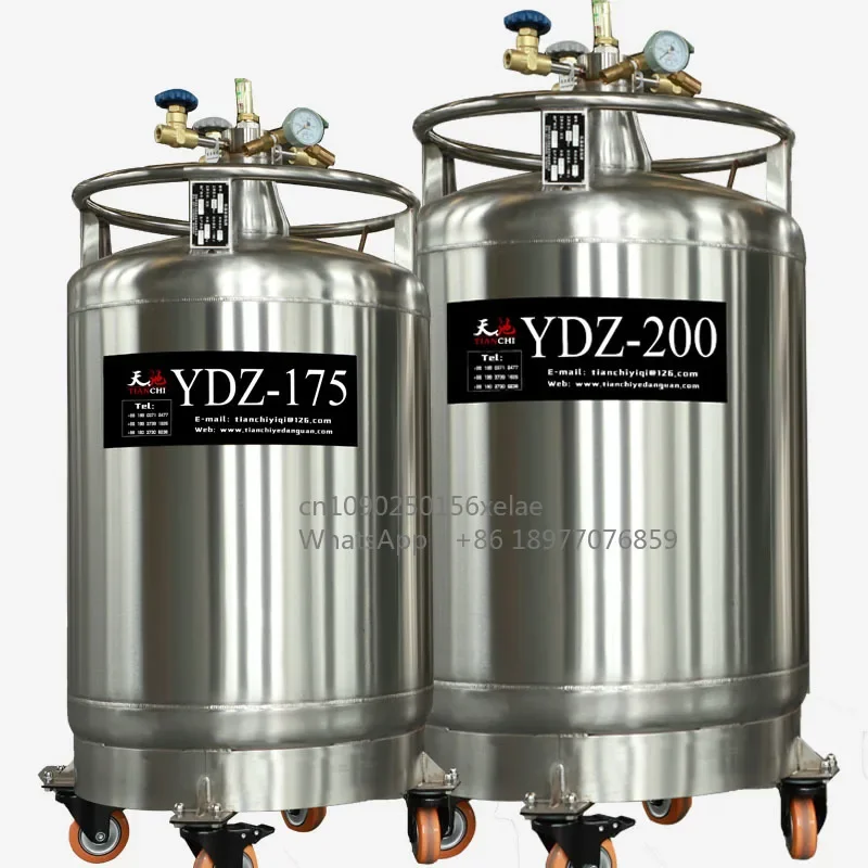 Cryogenic Technology Cryo Dewar YDZ100 Liquid Nitrogen Transfer Fill Dewar For New Energy Research Institute