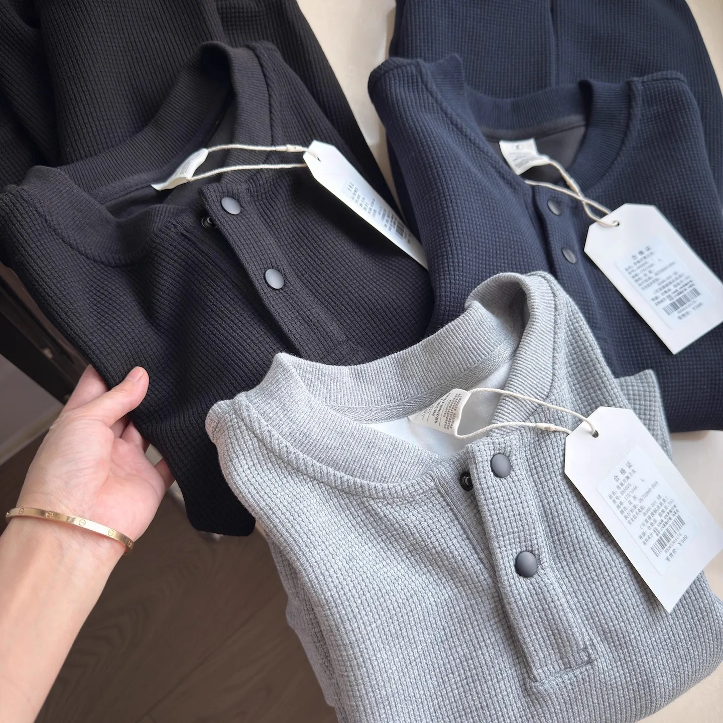 

Мужская зимняя толстовка с утолщенной текстурой, повседневная, с воротником-хенли, длинными рукавами, дышащая, теплая, из смеси хлопка и полиэстера