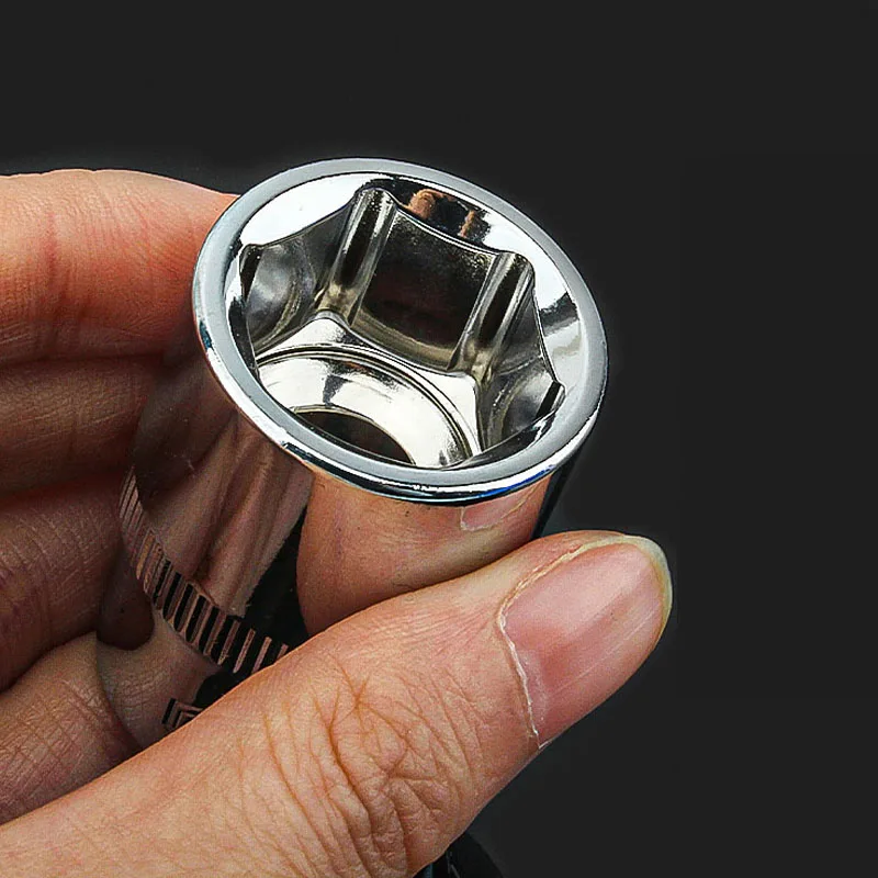 Jeu de douilles à haute dureté, chrome vanadium, plaqué chrome, machine multi-spécifications, outil universel de réparation de voiture, 8-32mm