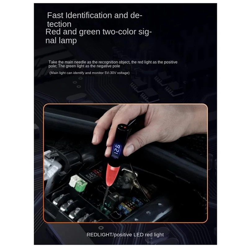 5V-30V DC Car Voltage Circuit Tester Multi-Function Digital Display Tester Pen Car Diagnostic Tool