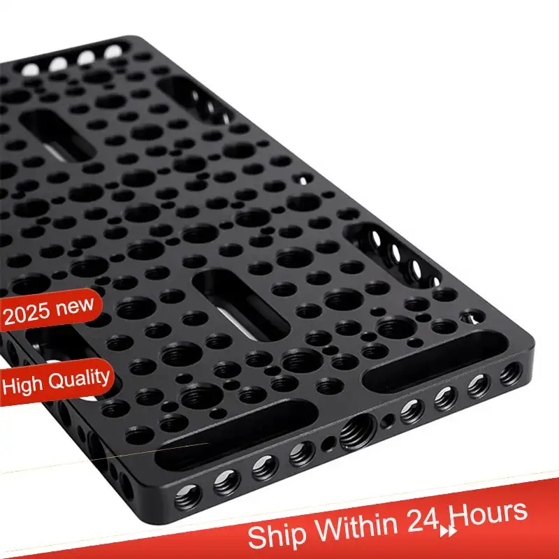 ~【A48T HOT】Cheese Plate Quick Release Adapter For Camera Cage Fits 1/4" & 3/8" Threads Quick Release Adapter Plate