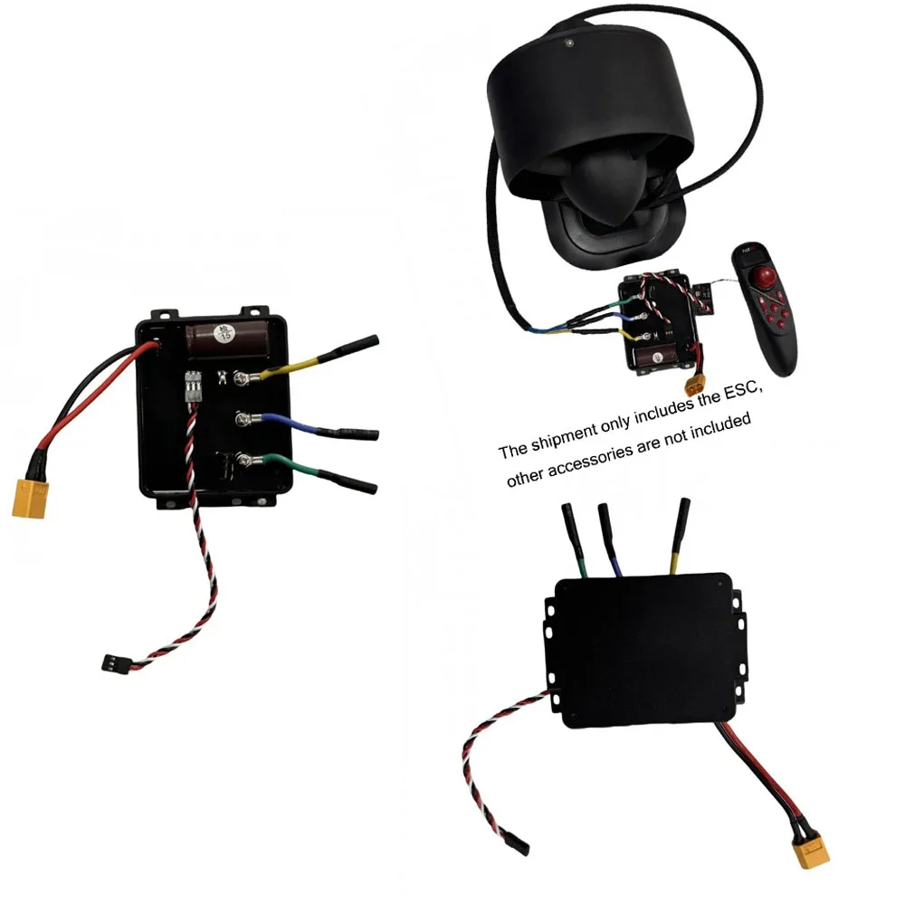 

for 155ROV Propeller No Hall ​Electronic Speed Controller 24-48V ESC 50A 1400W High Power Paddle Board Speed Controller