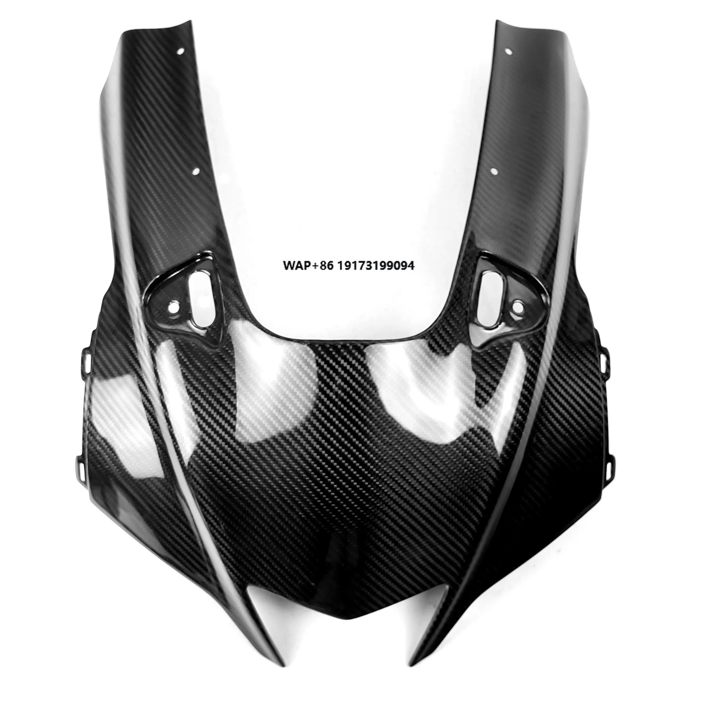 Motorcycle Accessories: 3K Twill Carbon Fiber Front Head, Suitable for YZF-R1 (2020 and Later).