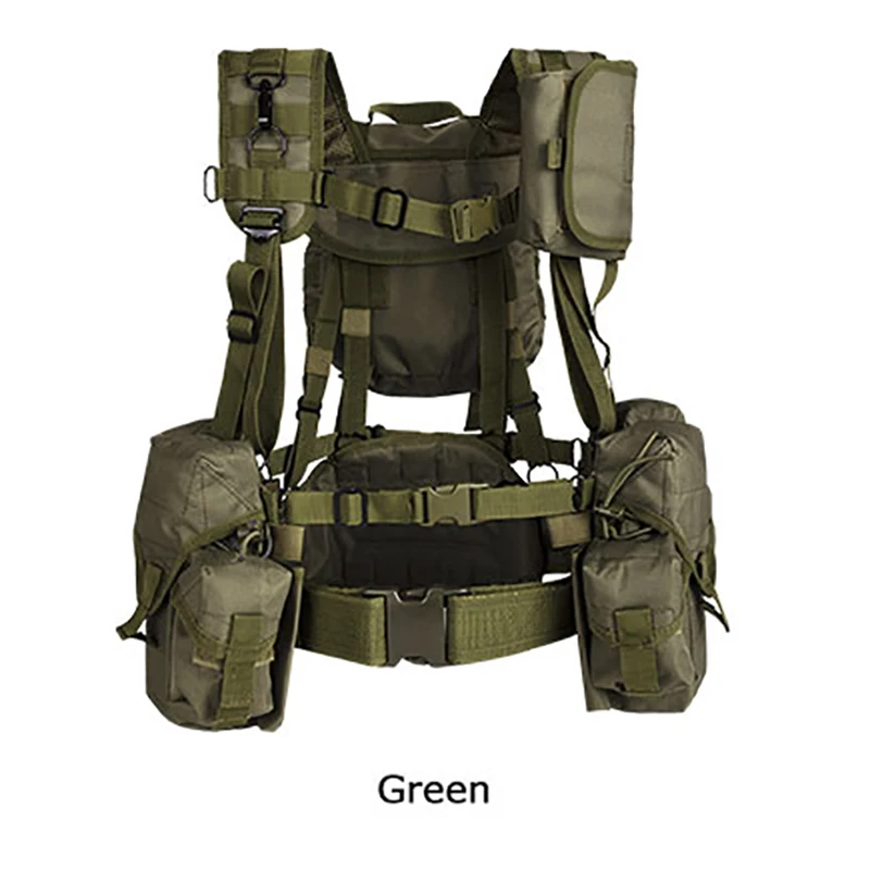 

YAKEDA Tactical Vest Chest Rig MOLLE Combat Outdoor Trekking Hunting Hiking 3D Rucksack Durable Quick Drying Bellyband