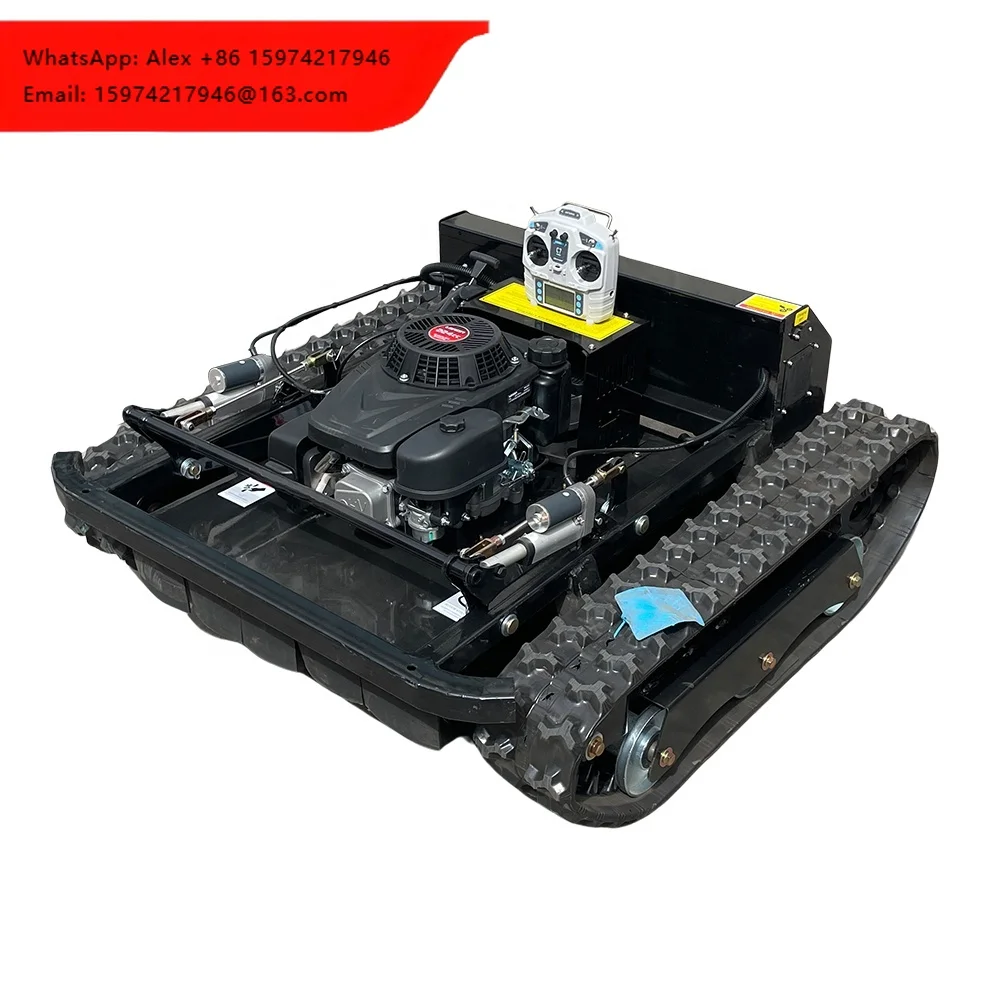 Customized Remote Control Track Lawn Mower 608cc Runtong Rc Lawn Mower Price Commercial 18cm Remote Control Mower