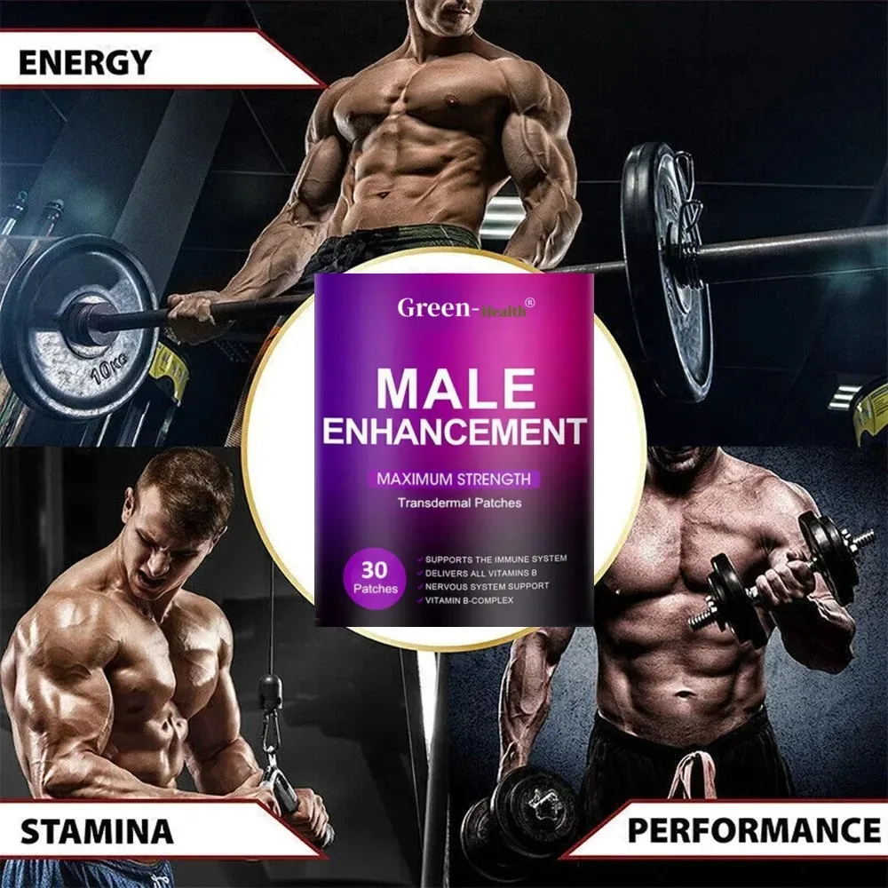 Male Enhancement Transdermal Patches,enlarger, Bigger,longer,growth,thicker,30 Patches One Month Supply