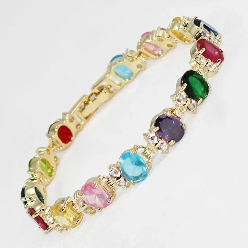 

Fine Jewelry Mixed colour Crystal Bracelet