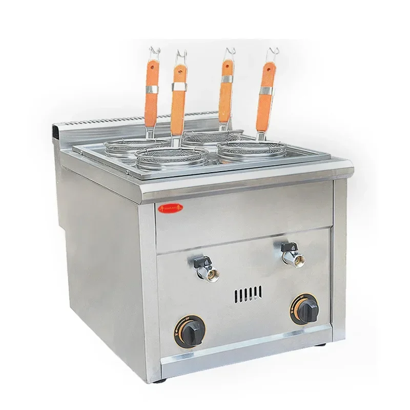 Stall Gas Pasta Cooker FY-4M.R Commercial Four-Grid Six-Grid Electric Boiled Noodles Machine Energy-Saving Cooking