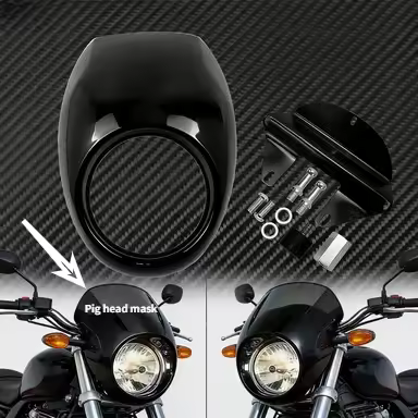 Motorcycle Retro Head Fairing Cowling Pig Nose Cover Fit Harley 883 XL1200