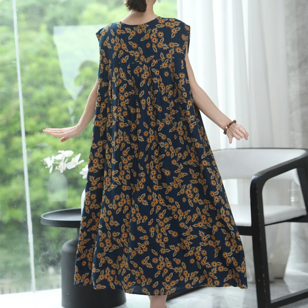 New Casual 2025 Women Summer Dress For women Long Fashion Style Loose Clothes Printing Women Clothing Dresses