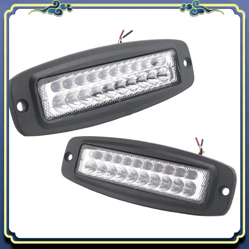 

AU16-2X 7 Inch Dual-Color 100W Led Work Light Bar Flush Mount Flood Driving Fog Lamp