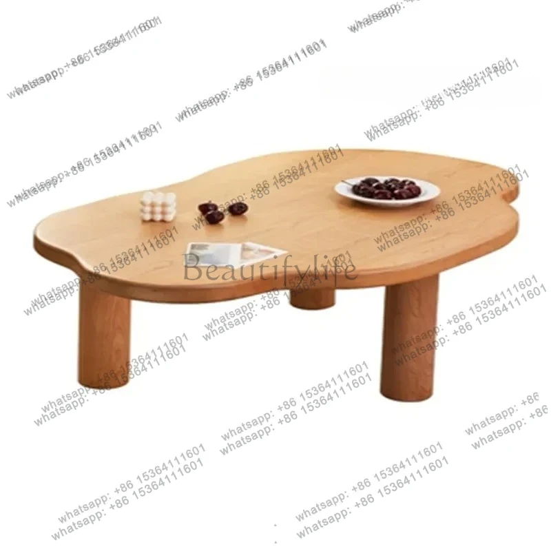 

Japanese cherry wood living room Internet celebrity creative cloud coffee table Nordic coffee table solid wood