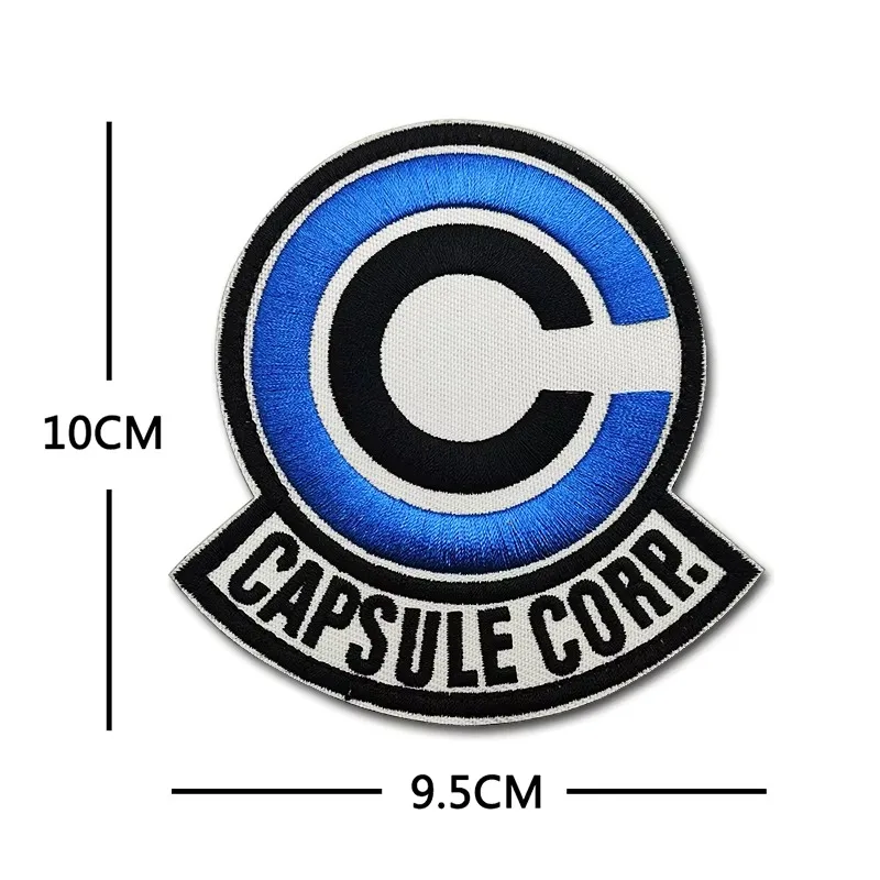 CAPSULE CORP Hook and Loop Embroidery PVC Luminous Rubber Creative Fun Tactics Badge Hook Armband Stick on Jacket Backpack
