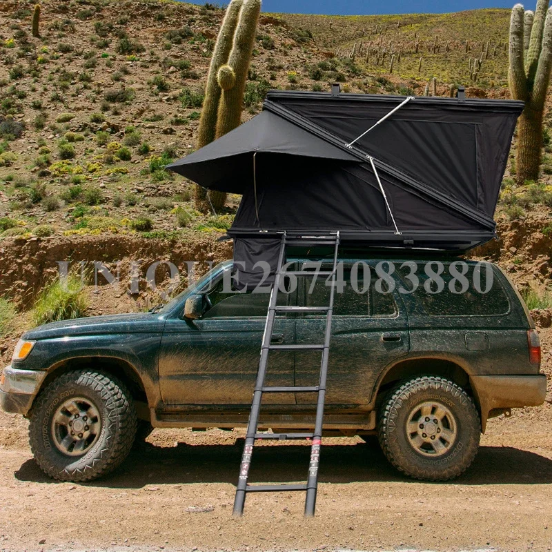 Car Roof Tent for SUV Camping with Automatic Z-Shape Aluminum Shell and Waterproof Oxford Fabric