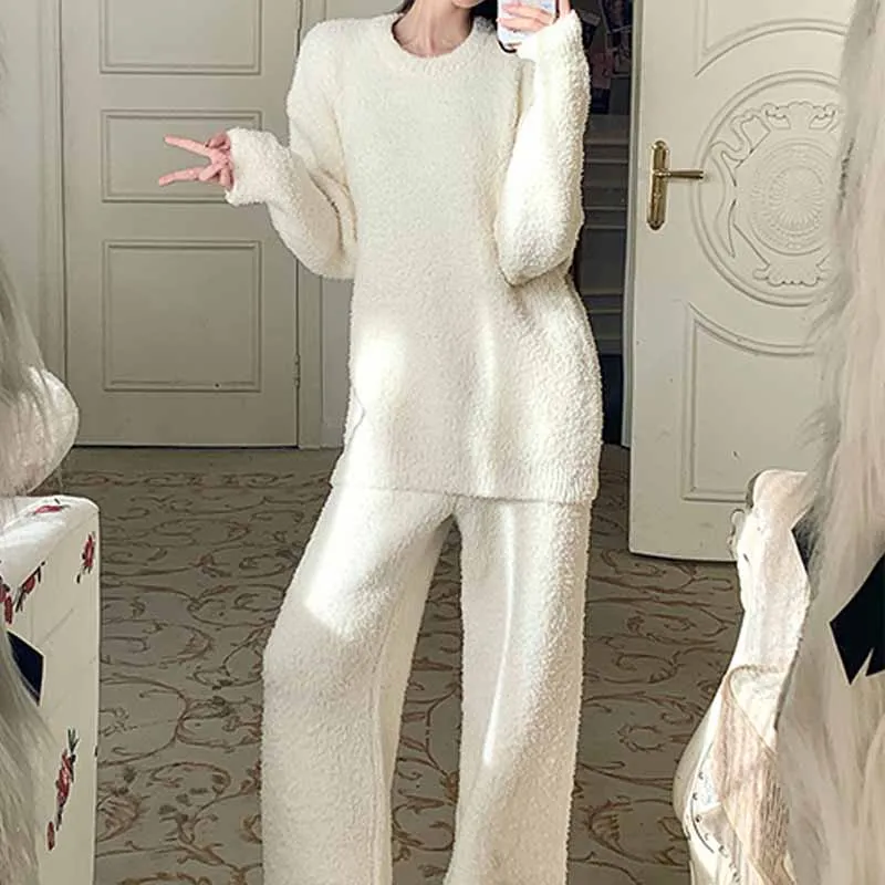 ensemble-de-pyjamas-epais-pour-femmes-couleur-unie-doublure-polaire-vetements-de-nuit-decontractes-doux-vetements-de-maison-vetements-de-nuit-thermiques-confortables-automne-et-hiver