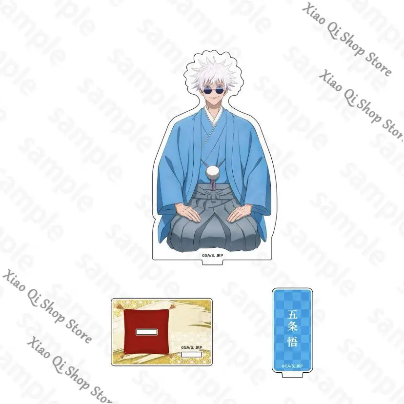 Figura acrílica de anime de Jujutsu Kaisen, Satoru Gojo, Geto Suguru, Itadori Yuji, para cosplay, con soporte, accesorio, artículo de colección.