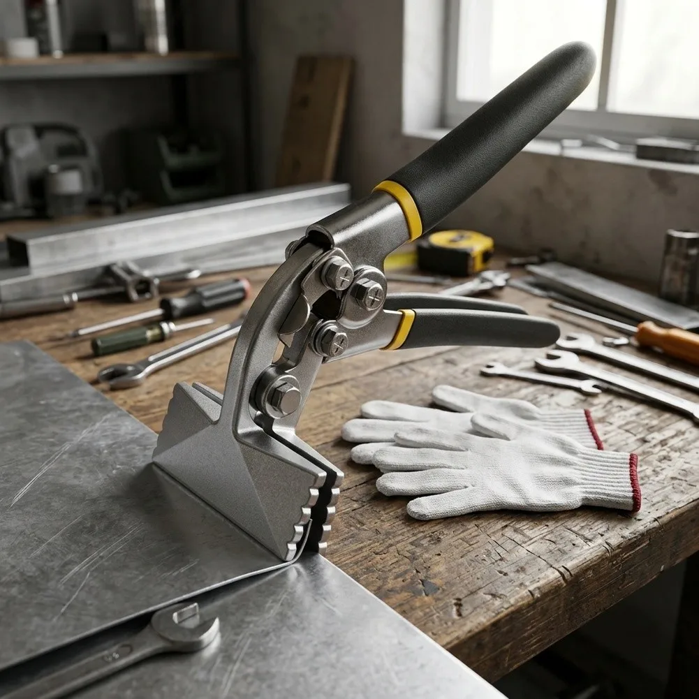 1pc Sheet Metal Bending Pliers Bend Straight Jaw Sheet Metal Bender Tools Sheet Metal Seamer Edge Sealing Electrician Pliers