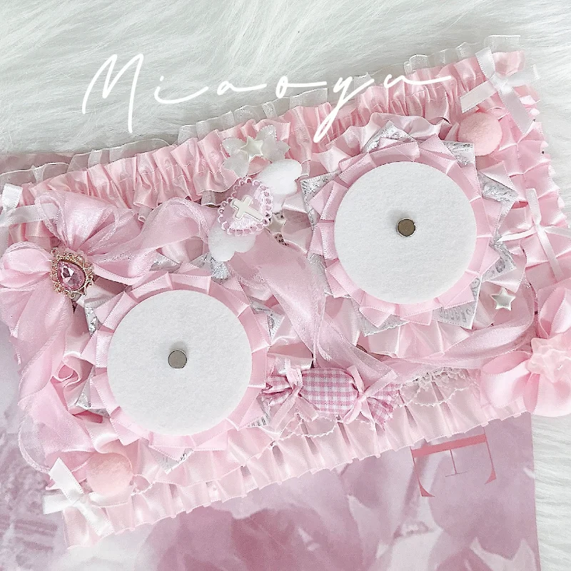 Gorgeous pink pain board finished product custom ribbon pain board brooch lta bag accessories