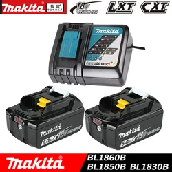 Original 18V Makita Rechargeable Power Tool Li-ion Battery, power tool LXT BL1860B BL1860BL1850 Replacement Lithium Ion Battery