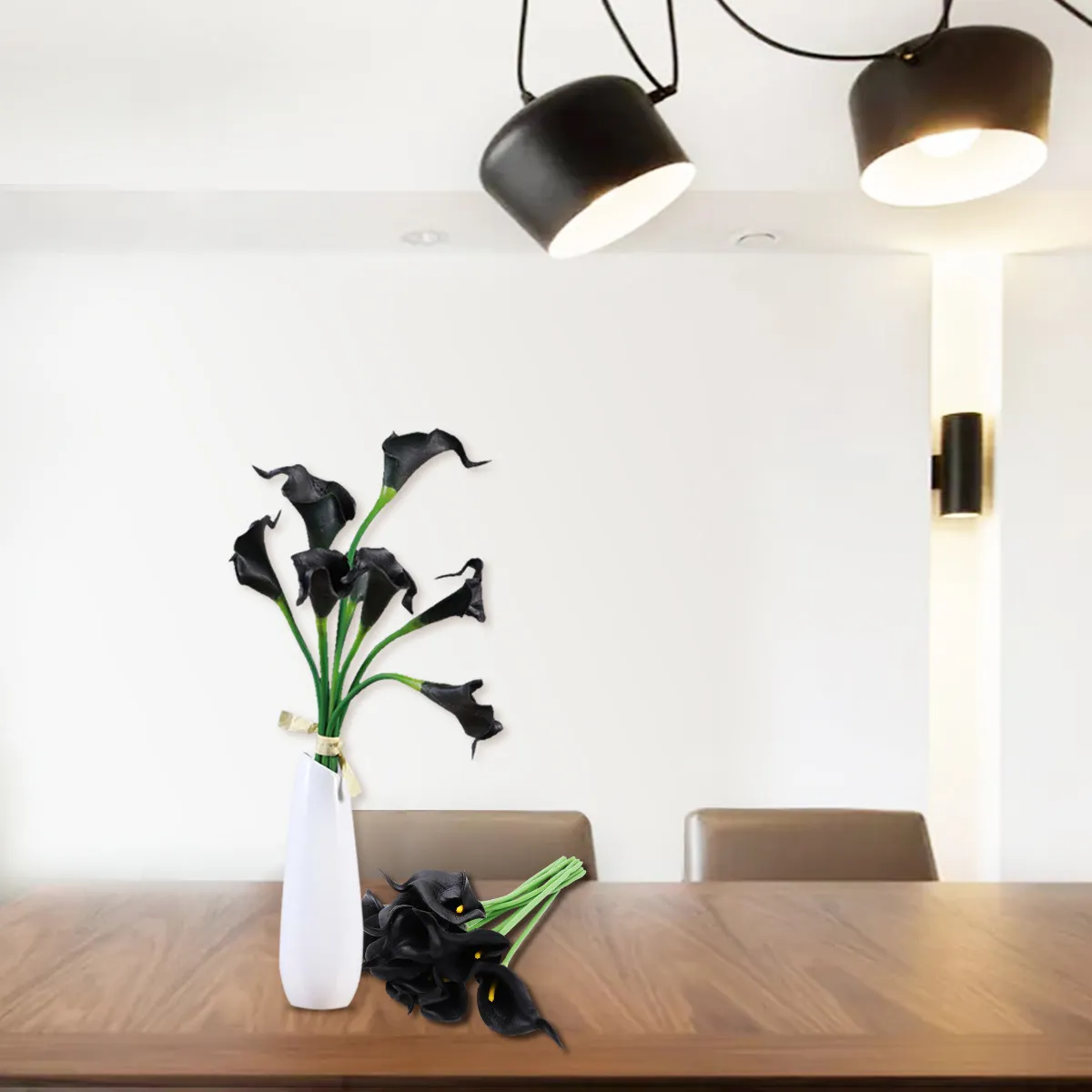 

10 шт. искусственных калл из полиуретана, нетоксичные, термостойкие, для декора свадеб и вечеринок