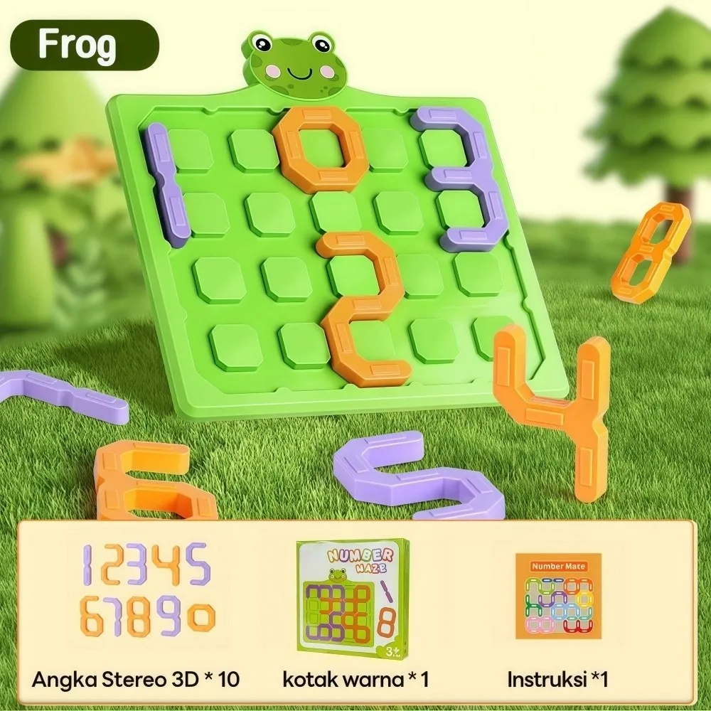 

Cartoon Digital Puzzle Brain Training Numeber Game Maze Puzzle Board Multifunctional Early Education Shape Matching Block