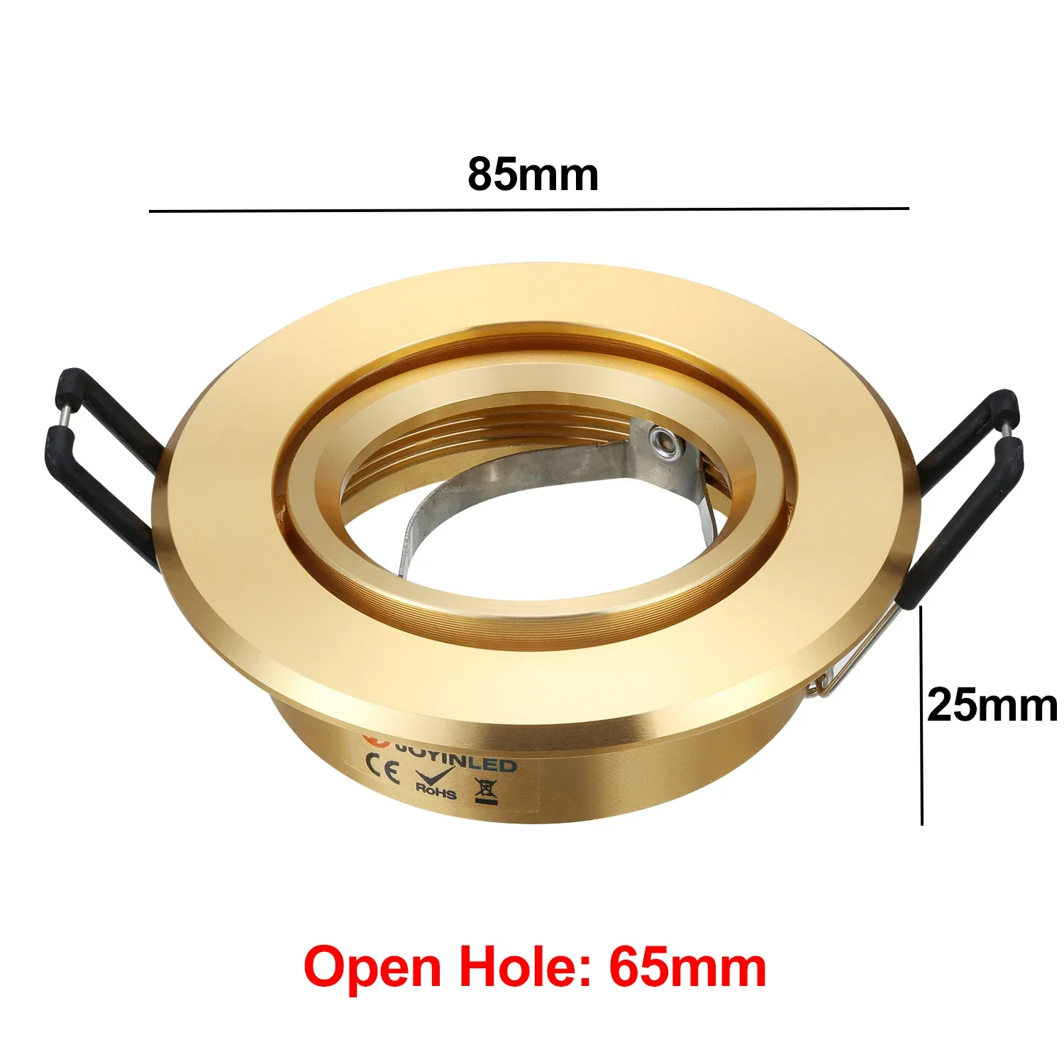 Creative Golden Aluminum Style Led Spotlight Fixtures Embedded Ceiling GU10 MR16 Spot Lamp Trim Ring for Home Office Hotel Decor