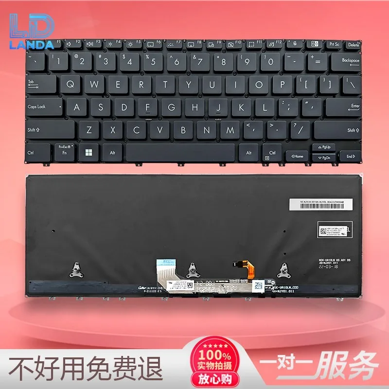 Laptop Keyboard Replacement for ExpertBook B5 B5302F/FEA/C/FBA/CE PX375CE P3350CE Durable Ergonomic Keycaps Easy Installation Fu