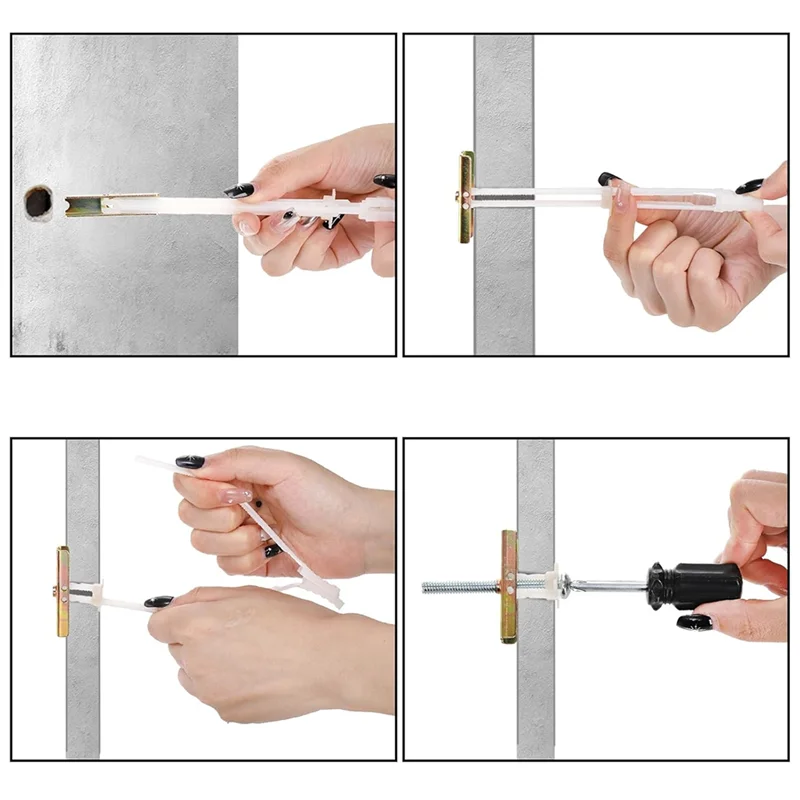 

A38M 20Pack Drywall Anchor With Included Bolts For 1/4In-20,For TV Mounting,Cabinets,Holds Up To 265Lbs Each In 1/2In Drywall