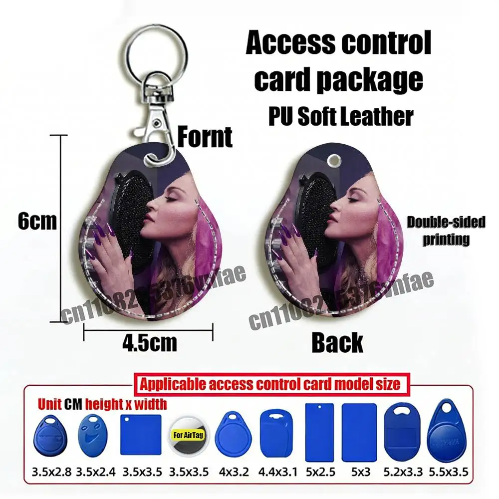 For M-Madonna Confessions II For AirTag Card Holder Cover ID Clips Credit Bank Access Electric Car