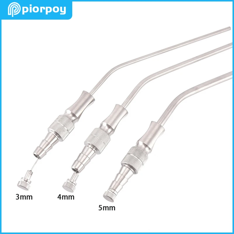 PIORPOY 1Pc Dental Frazier Tube Suction Aspirator 3/4/5MM Diagnostic Stainless Steel Dentistry Instruments Medical Surgery Tools