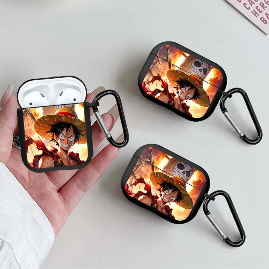 Die niedlichen Logo-Hüllen von One Piece für Kopfhörer, Schutzhülle für Airpods 1 Pro Pro3 3 Pro2 4 2