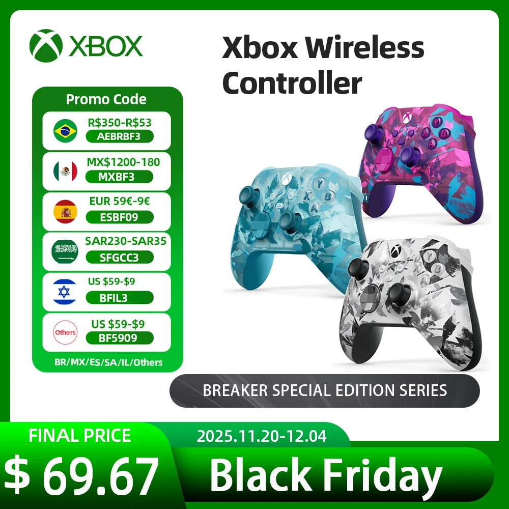 جديد Heart Storm Breaker Microsoft Xbox Core وحدة تحكم لاسلكية Ice Breaker لـ Xbox Series X Xbox Series S Xbox One Controller