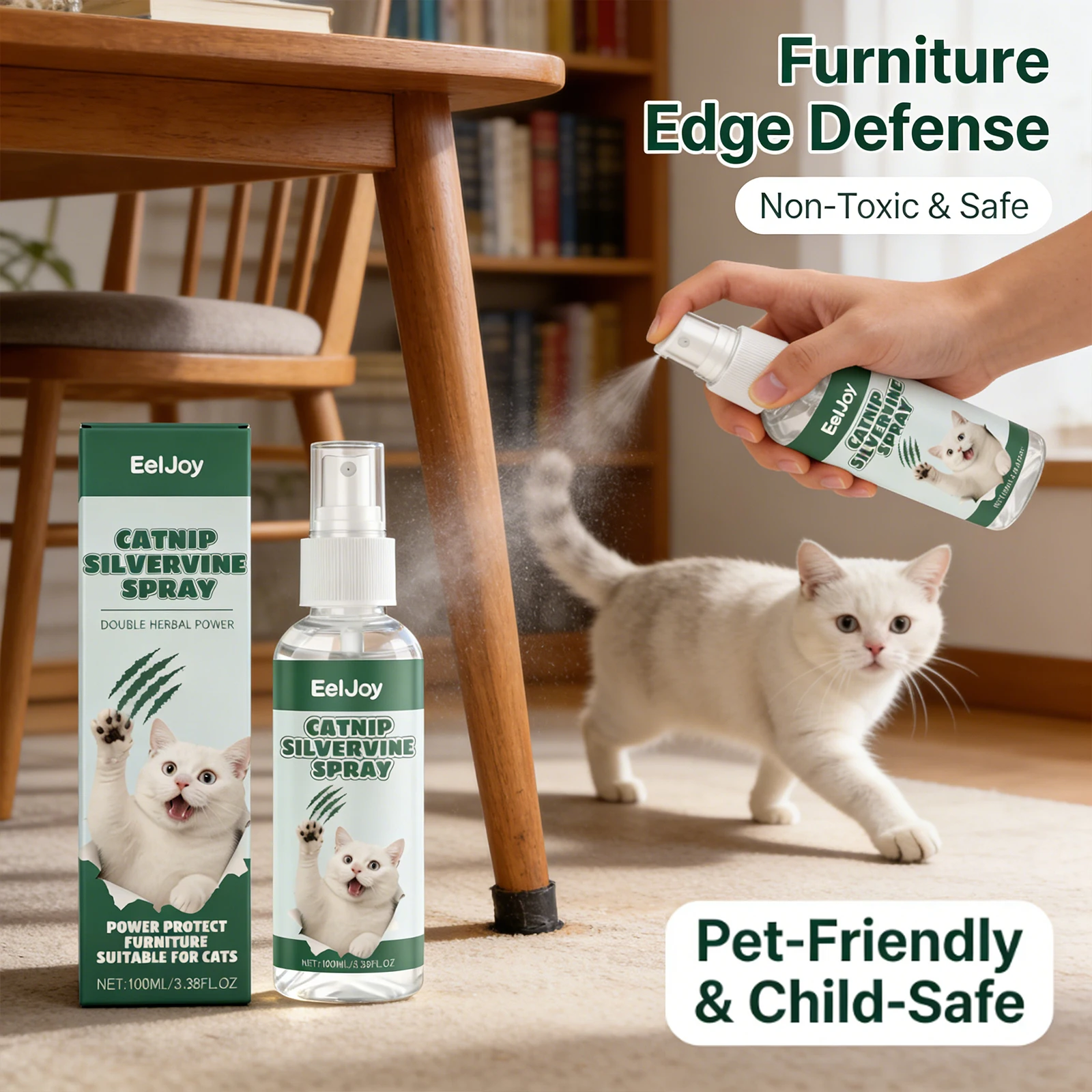 

Cat Anti Scratch Spray Guiding Pet Behavior Reducing Pet Scratching Behavior Relieve Pet Anxiety Mild Formula Pet Training Spray