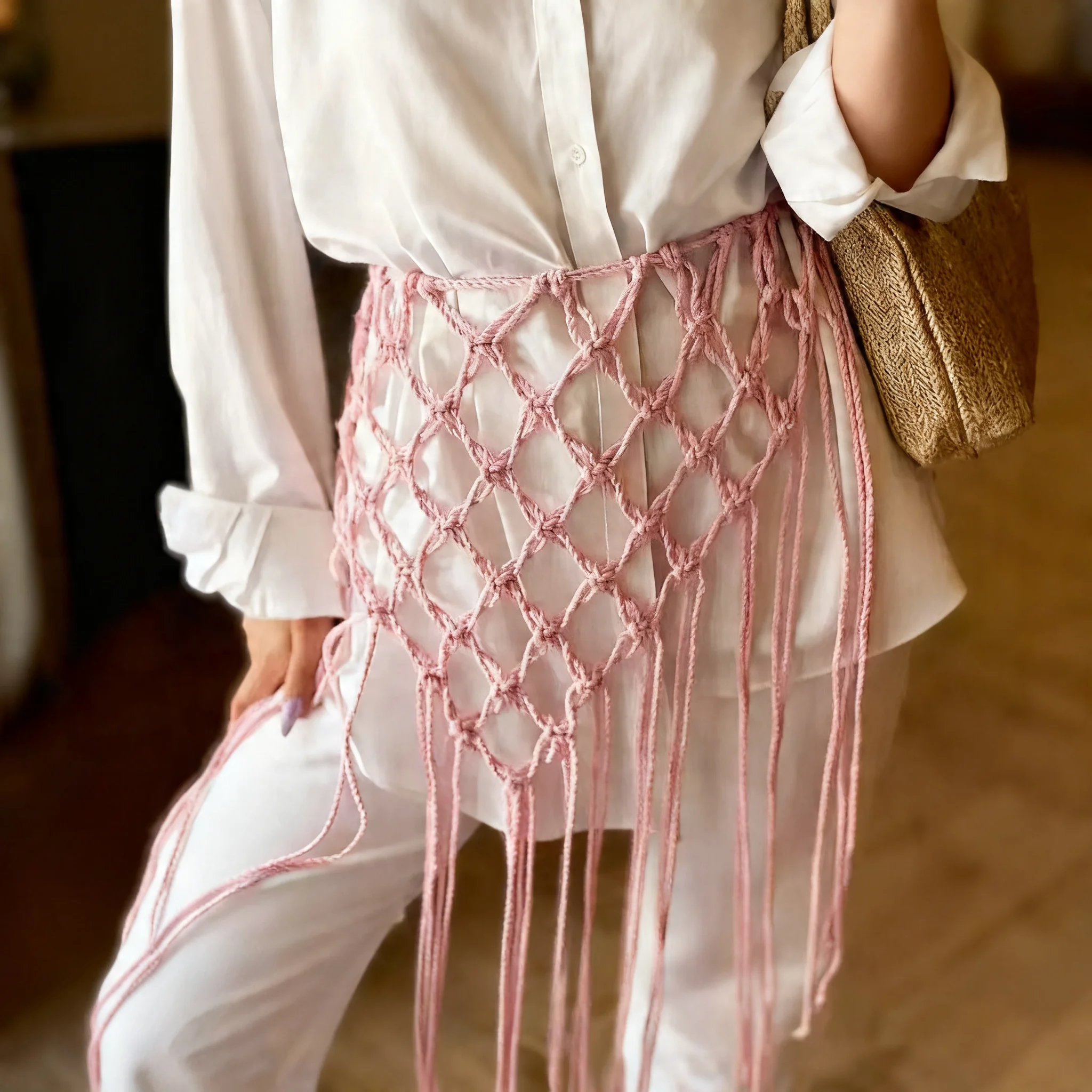 Cintura con Nappe e Frange in - Ethnic Fashion Designers recensione e prezzo