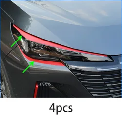 For Changan CS55 PLUS 2023 Lamp Brow Film Decorative Sticker Cs55plus 2024