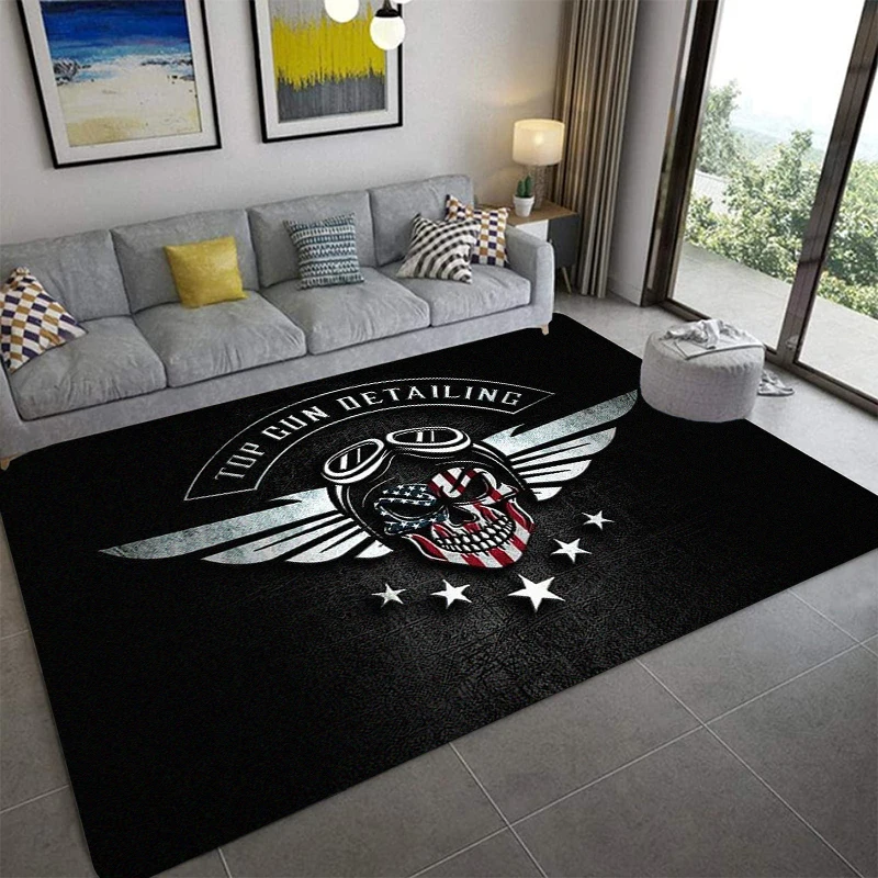 

T-Top Gun Decorative Carpet Children's Bedroom Floor Pad Can Customize Rug Living Room Cushion Door Pad