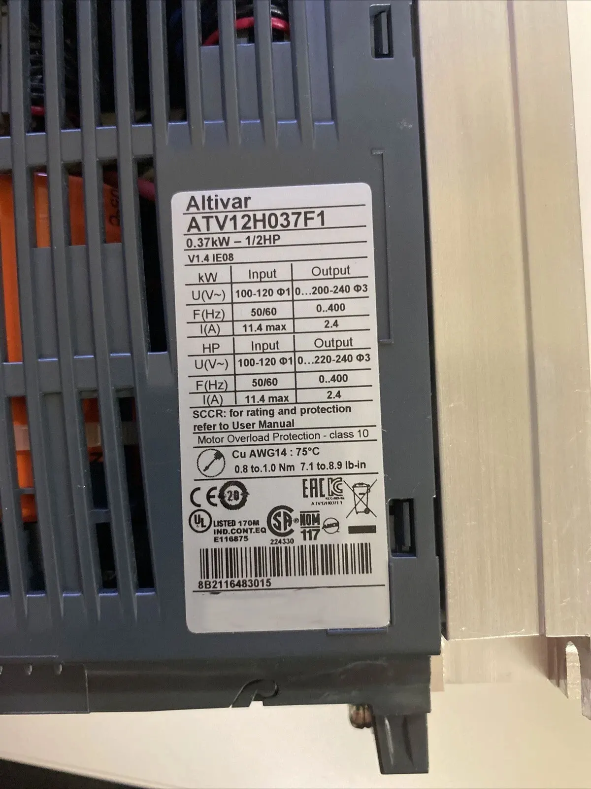 

Brand New ATV12H018F1 ATV12H037F1 ATV12H018M2 ATV12P037F1 One Year Warrant