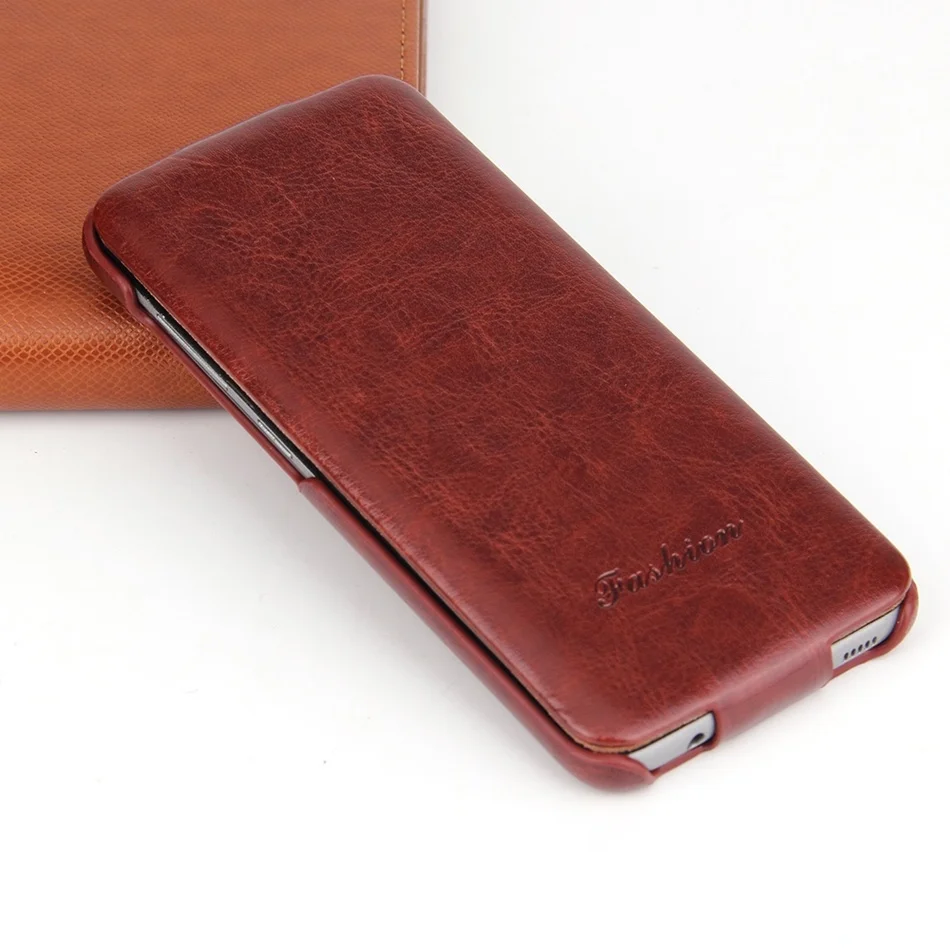 Vertical Flip Genuine Leather Cover Case for Apple iPhone 6 6S 7 8 X XR XS 15 14 11 13 Pro Max SE 2022 12 13 Mini Fundas Coque