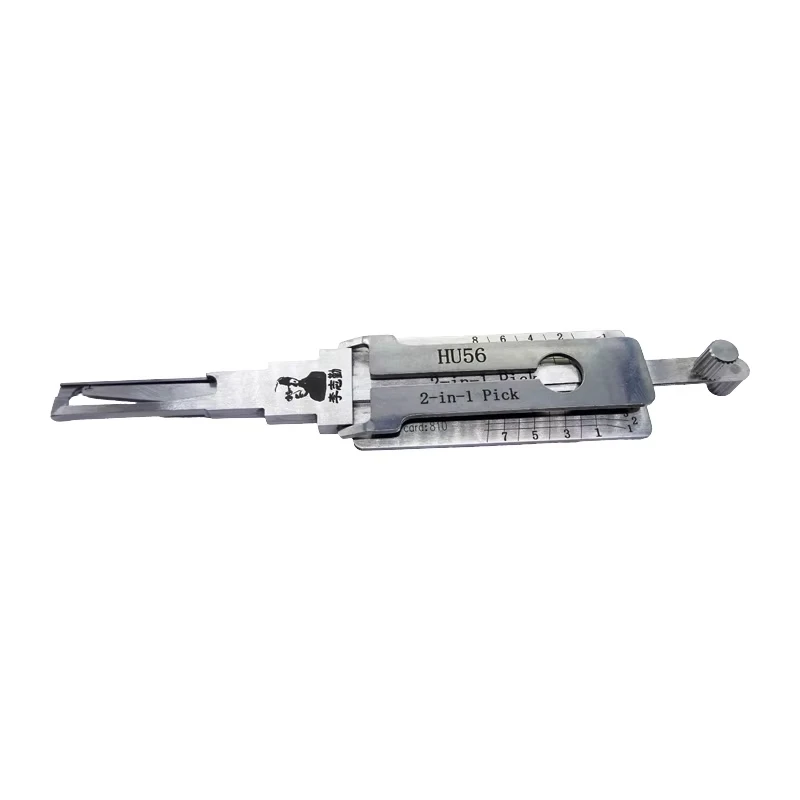 Original Lishi HU56 2-in-1 Schlossöffner-Decoder für Zündung und Autotüröffnung für ältere Jaguar- und Volvo-Modelle, vertikales Fräsen – Detail 1