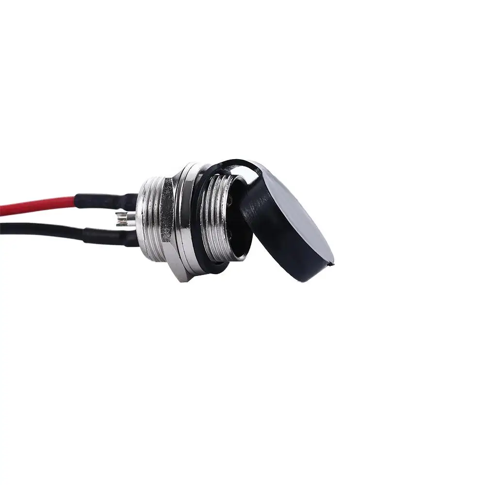 Cycling Electric Bicycle 3 Pin Prong Three-hole Round Head Inline Connector Battery Charging Jack Socket Charging Port