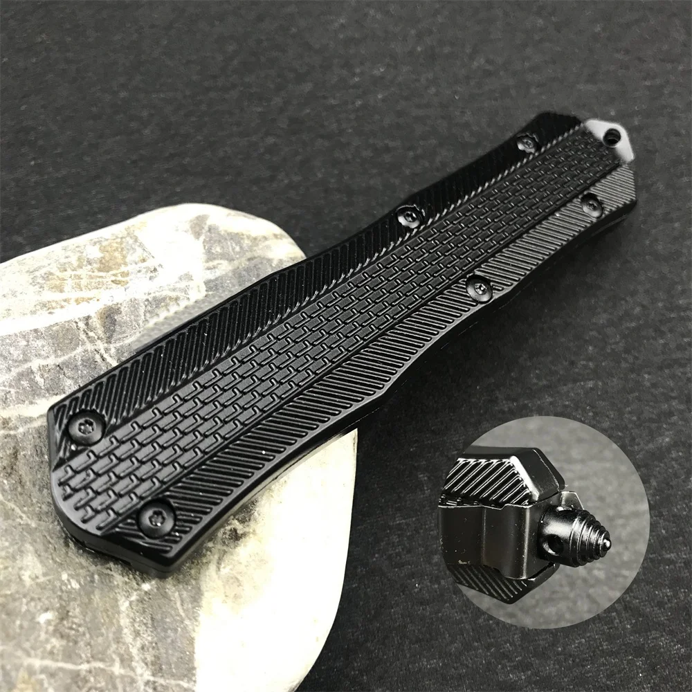 Tactical Pocket Knife 440C Blade Finger Folding Knives Zinc Alloy Handle Utility Camping EDC Multi Outdoor Safety Hunting Tool