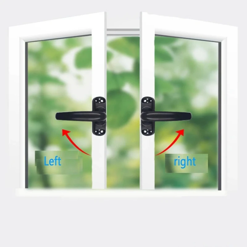 50 Type Aluminum Alloy Window Handle Flat Open Window  External Push Door And Window Transmission Handle External Opening