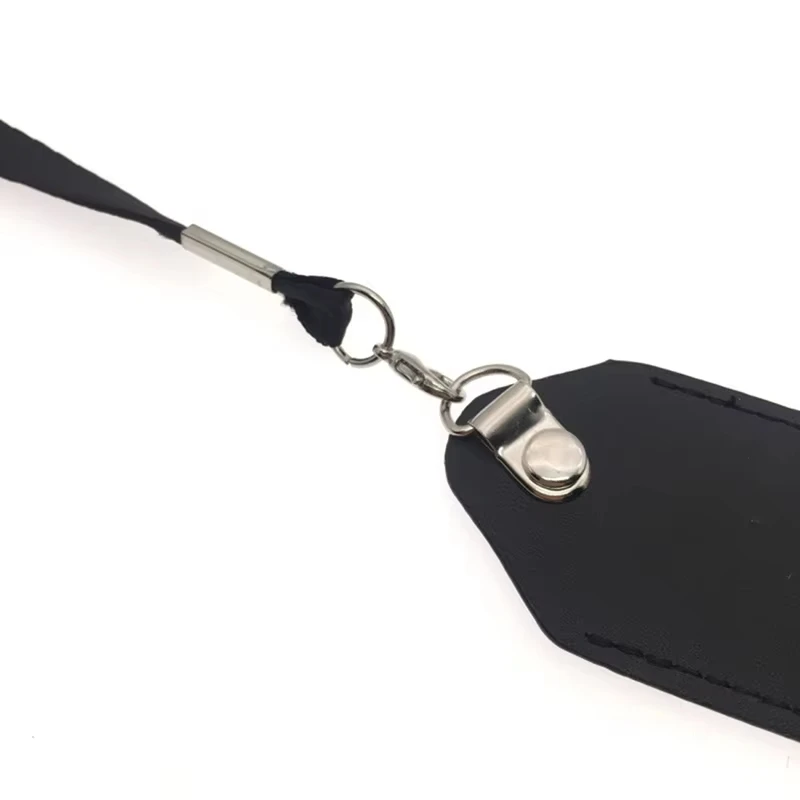 Black Leather Electronic Cigarette Holder Case Portable Vape Pen Pouch with Keychain Anti Scratch Protective Sleeve for Smoking