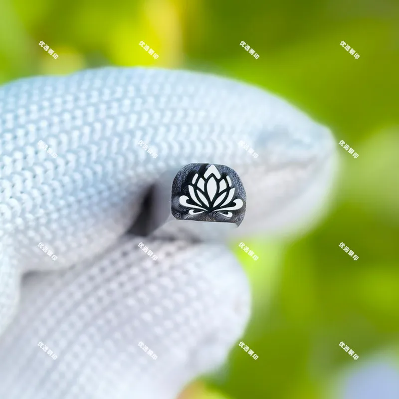 Neuer Lotus-Stahl-Siegelmeißel, Handgeführter Stahl-Siegelmeißel, Messer zum Aufprägen von Armbändern, Werkzeug für individuelle Stahlsiegel – Detail 17