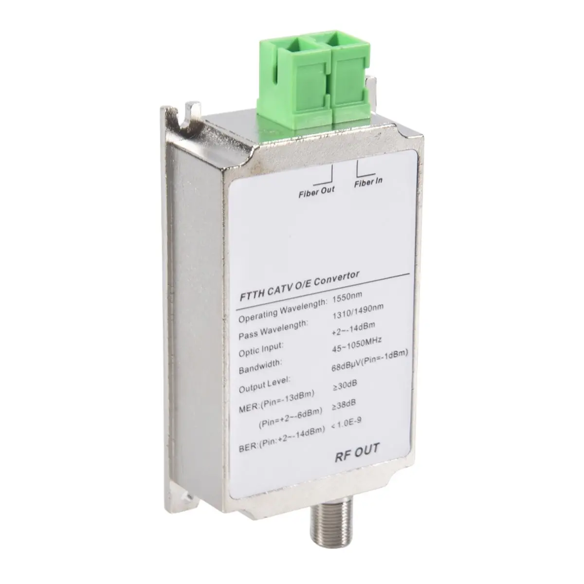 A003 Mini CATV FTTH Receiver Fiber Optical WDM Node Converter Triplexer Minimode Indoor AGC 1310nm/1550nm Without Power